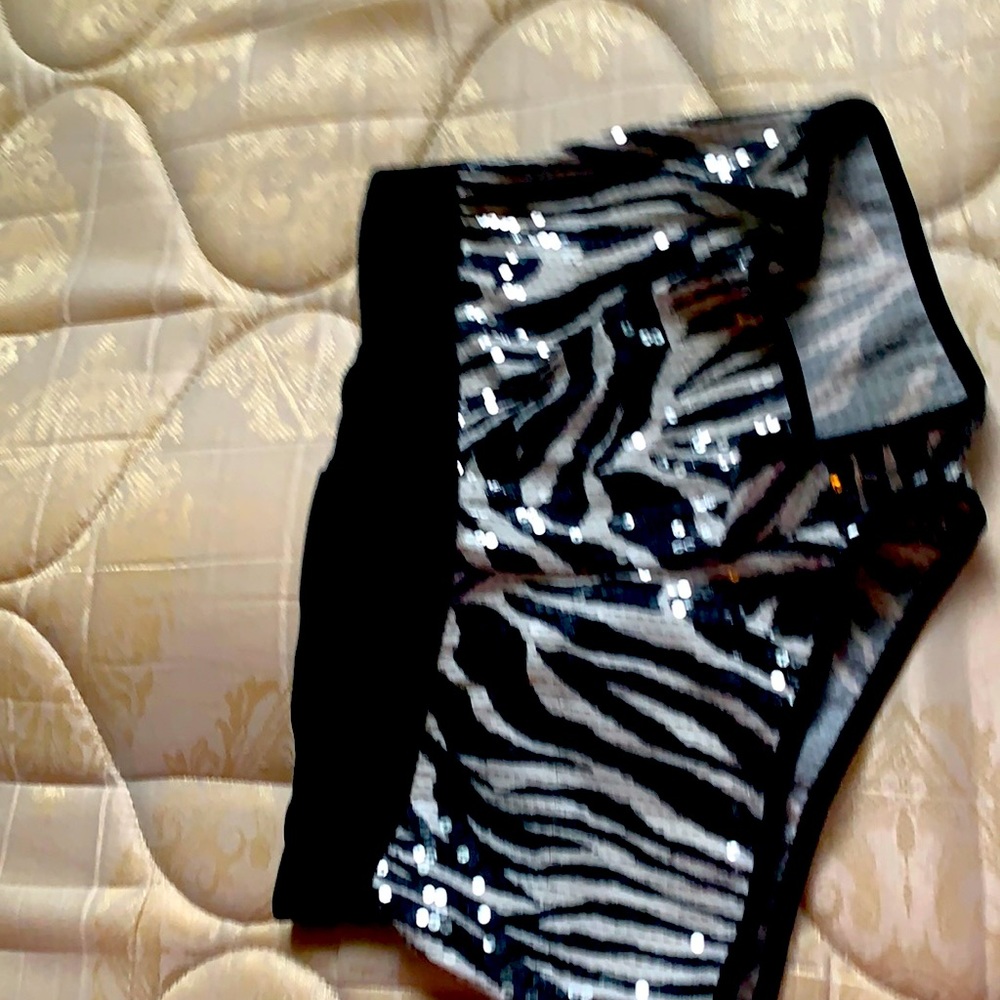 Sexy short sequined shorts